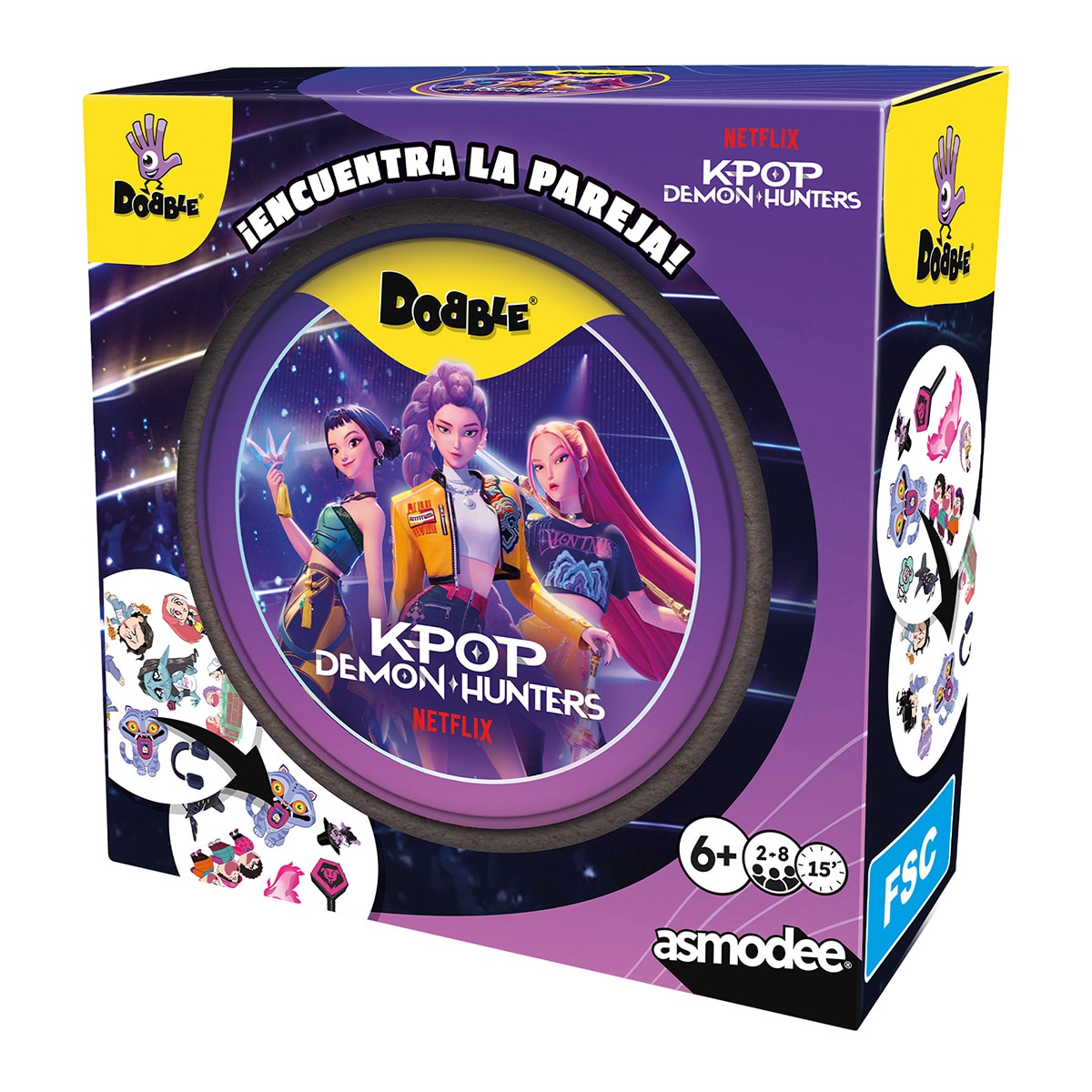 Imagen 1 de juego de cartas K-POP Demon Hunters Dobble Asmodee
