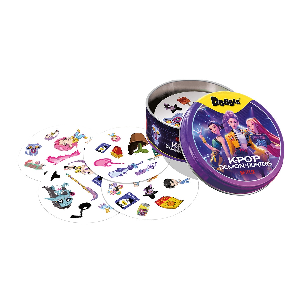 Imagen 2 de juego de cartas K-POP Demon Hunters Dobble Asmodee