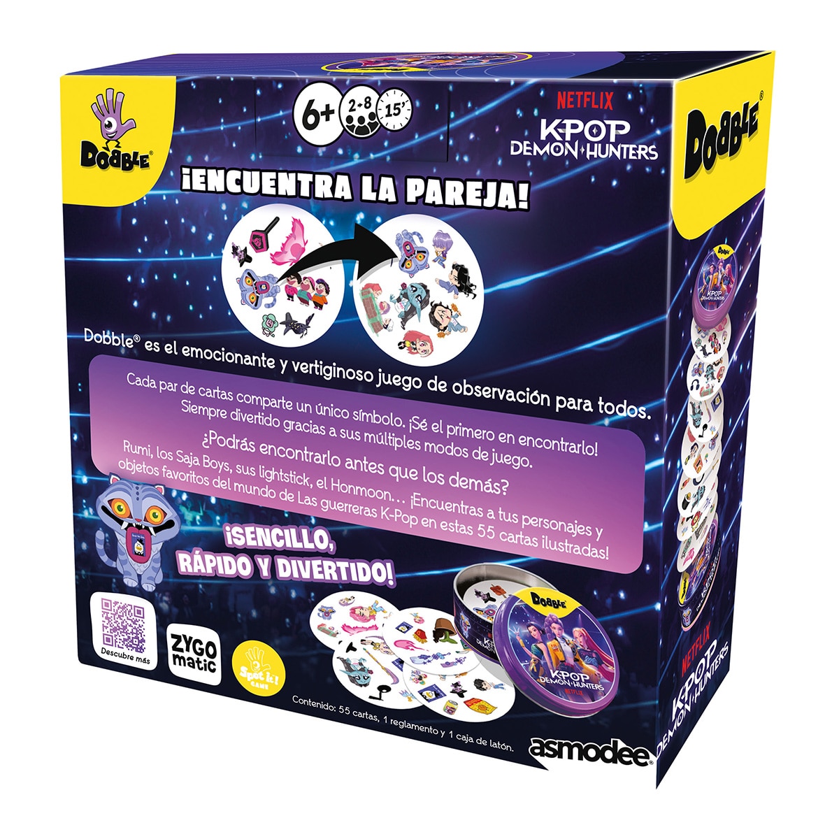 Imagen 5 de juego de cartas K-POP Demon Hunters Dobble Asmodee
