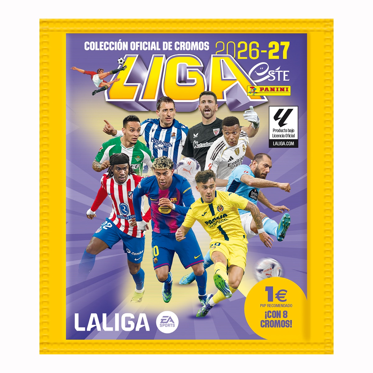 Imagen 0 de Sobre 8 Cromos Liga Este 2026-2027 Panini