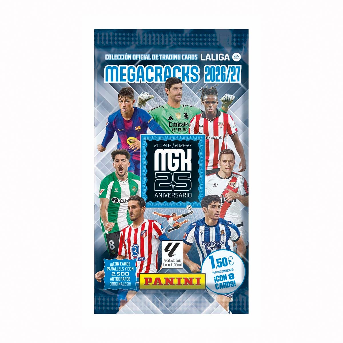 Imagen 0 de Sobre 8 Cartas Megacracks 2026/27 Panini