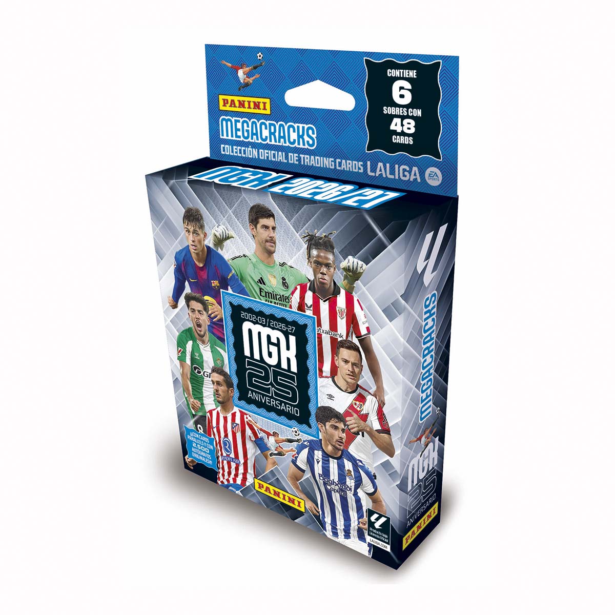 Imagen 0 de Ecoblister 6 Sobres Cartas Megacracks 2026/27 Panini