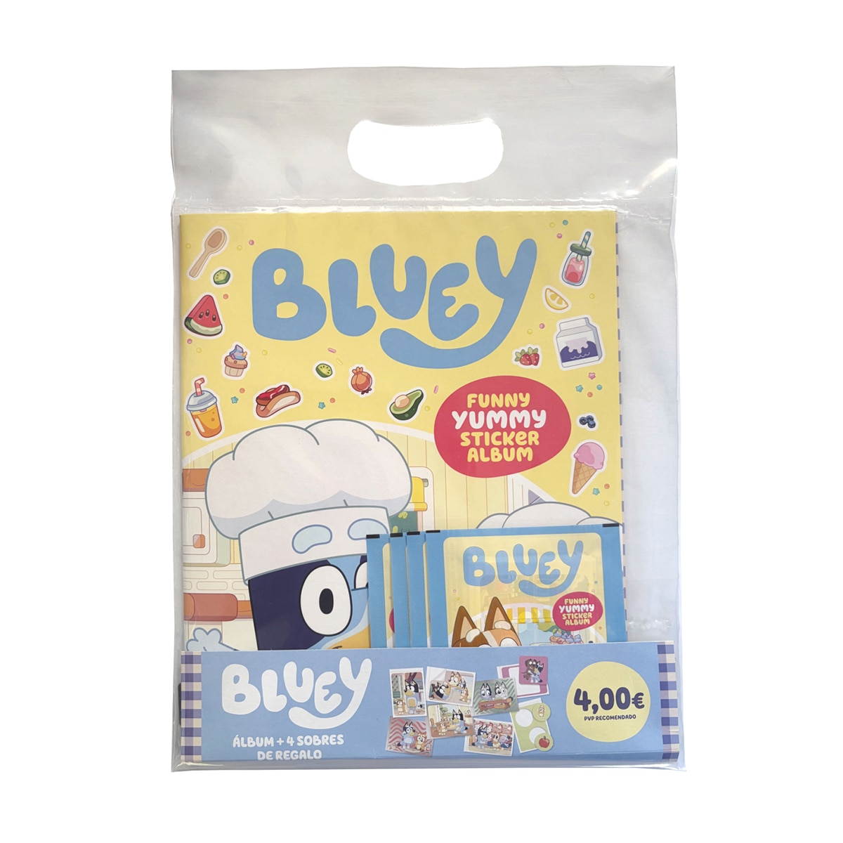 Starter Pack Álbum y 4 Sobres Bluey 3 Panini 1