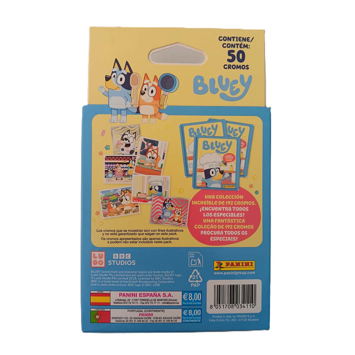 Ecoblister 10 Sobres Bluey 3 Panini 2