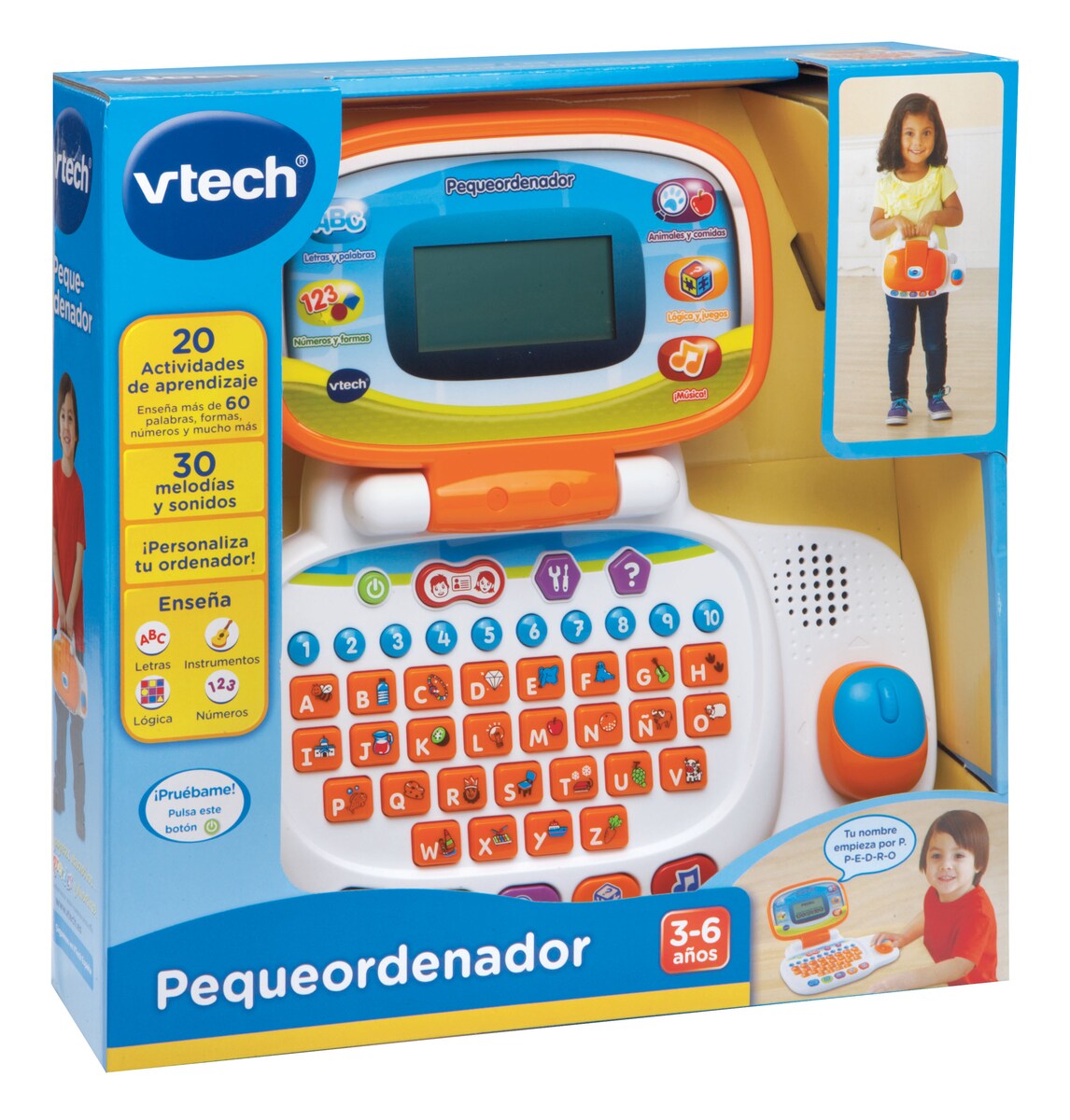 Pequeordenador multicolor Ordenador portátil educativo para niños
