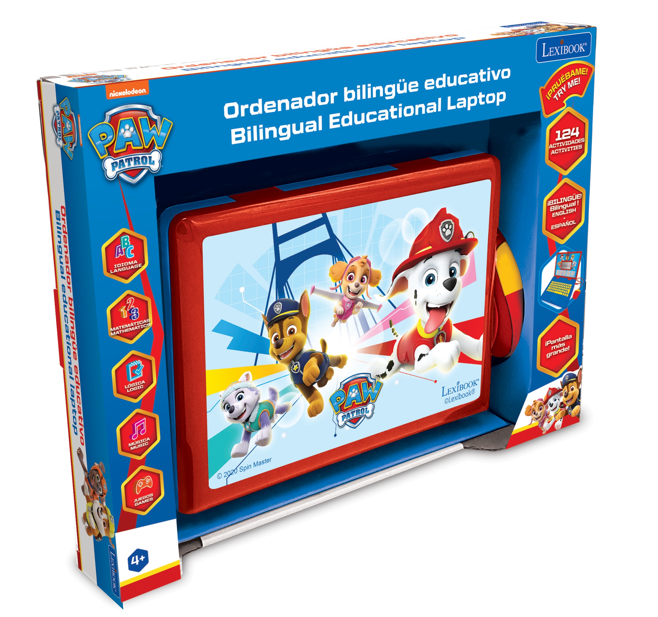 Computador Bilingue Paw Patrol La Patrulla Canina LEXIBOOK 5