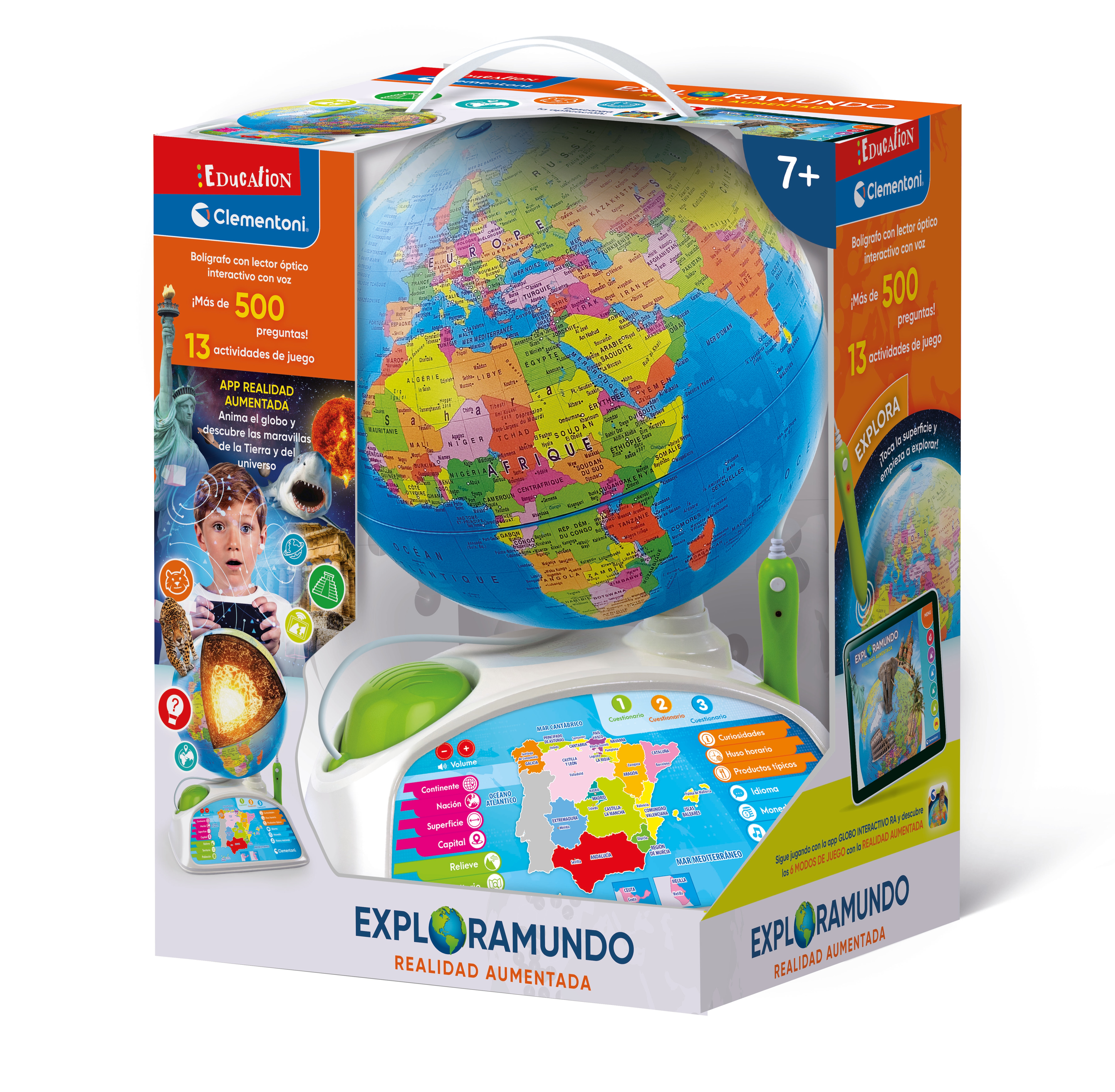 Globo terráqueo interactivo con Realidad Aumentada Clementoni 2