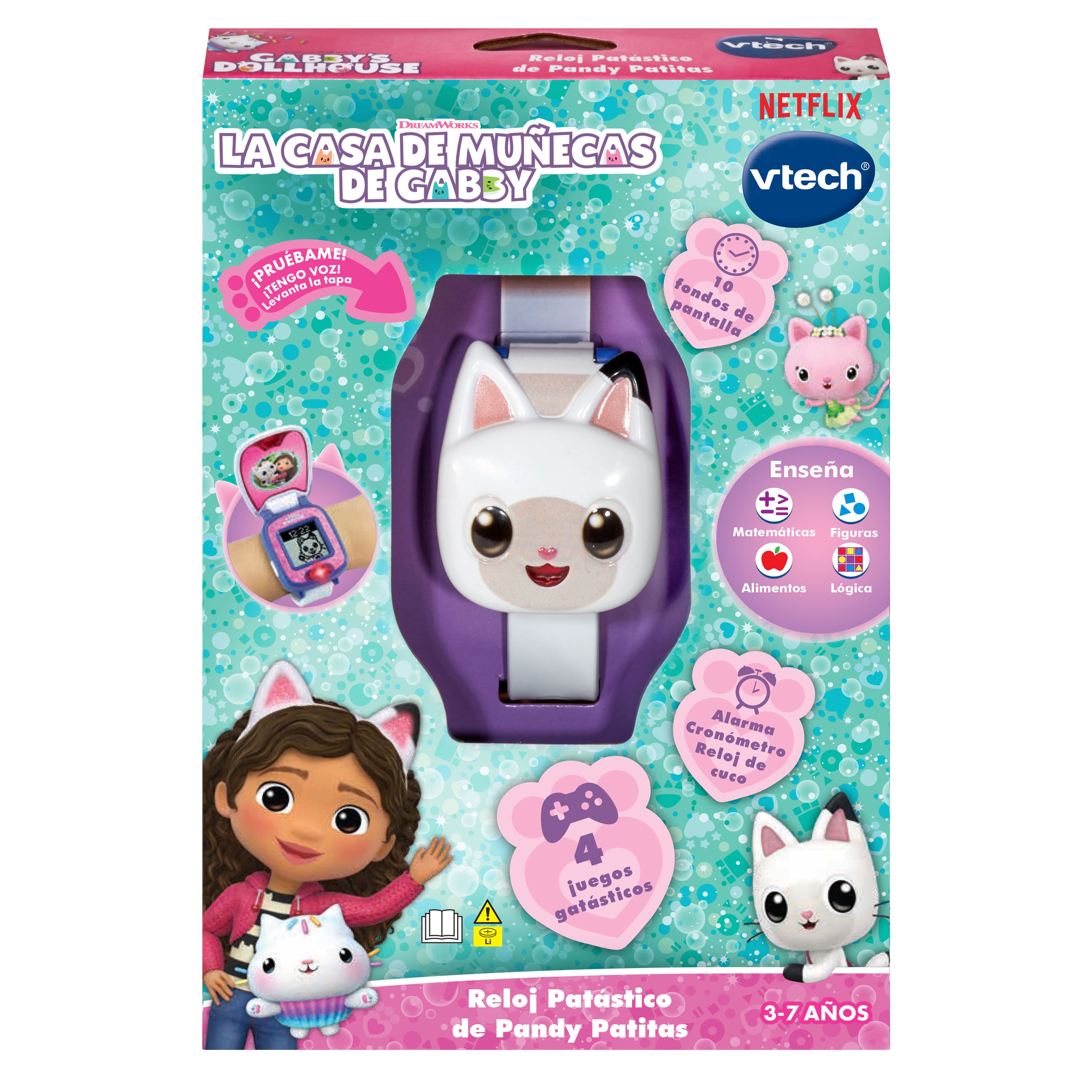 Juguete electrónico Reloj Patástico de Pandy Patitas Gabby's Dollhouse Vtech 5