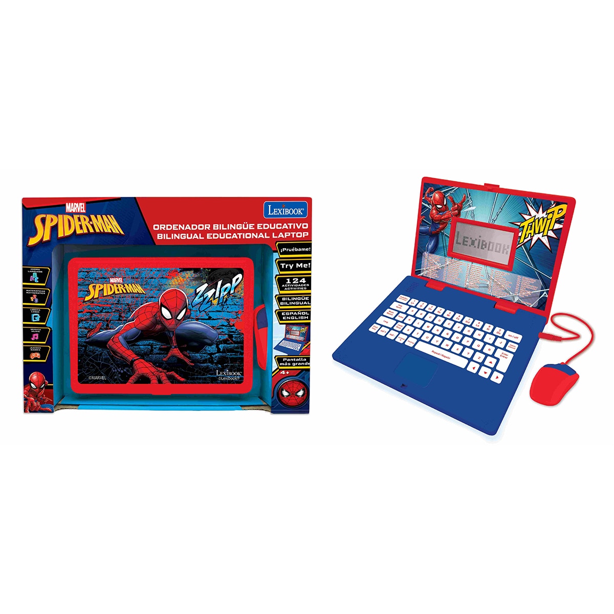 Ordenador infantil Spiderman Lexibook 4