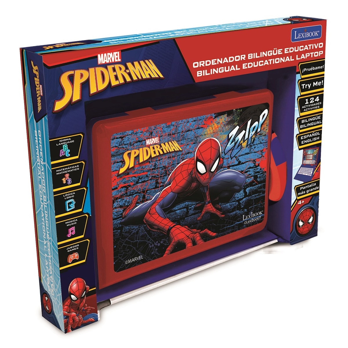Ordenador infantil Spiderman Lexibook 5