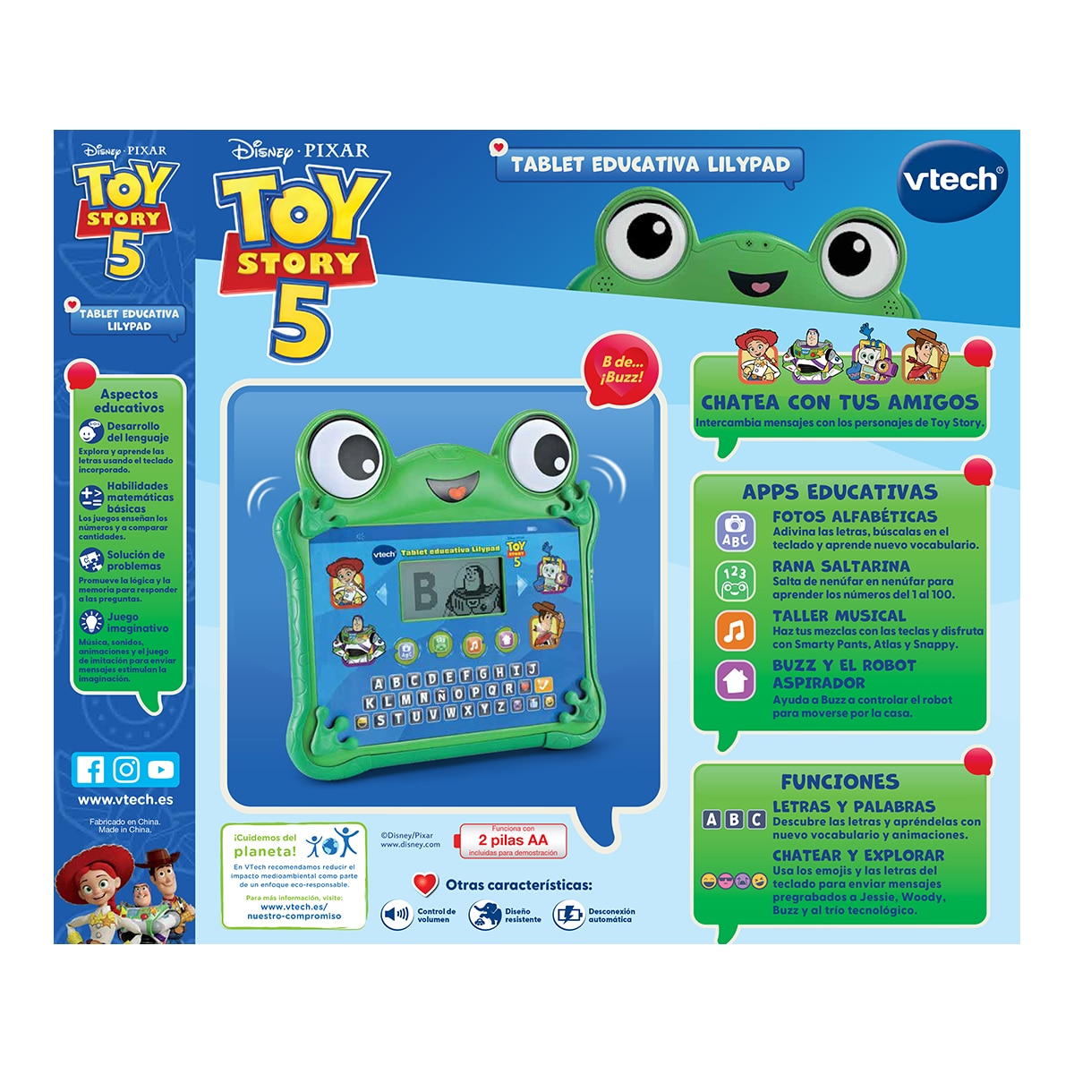 Tablet educativa Lilypad Explora y aprende Toy Story 5 7