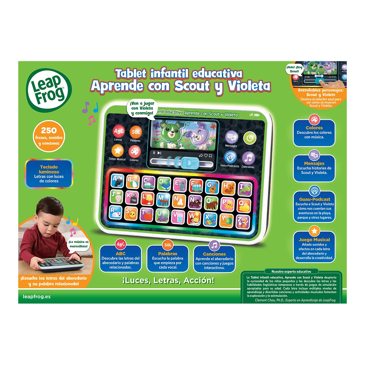 Tablet infantil educativa Aprende con Scout y Violeta 6