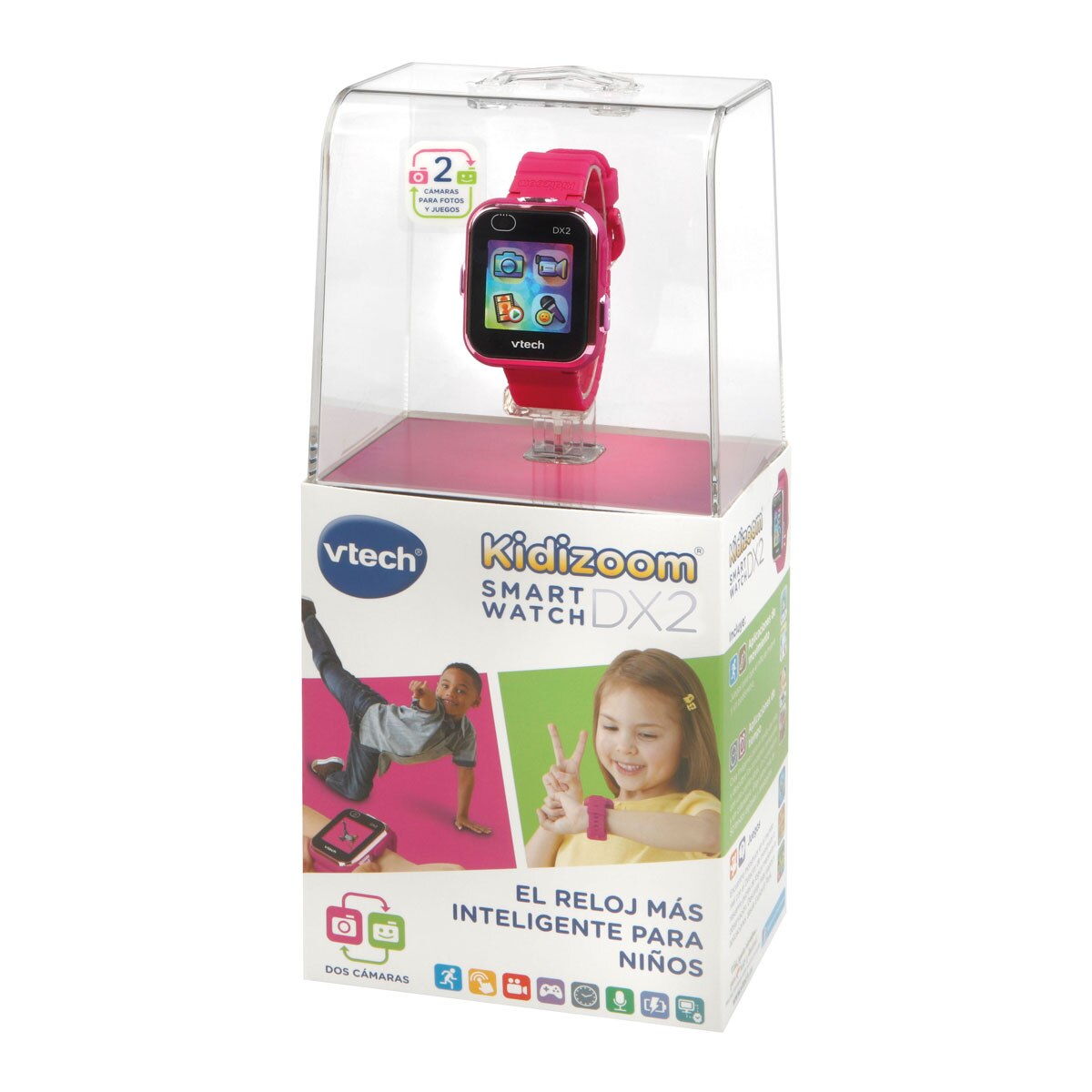 Kidizoom Smart Watch DX2 color frambuesa, Reloj para niños VTech 3