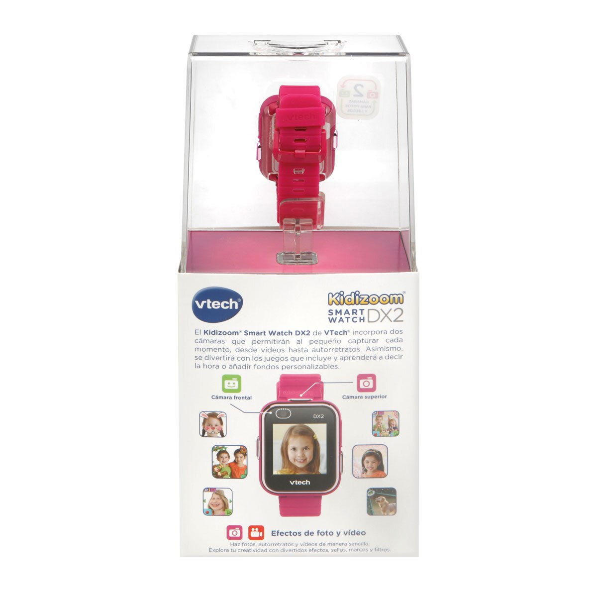 Kidizoom Smart Watch DX2 color frambuesa, Reloj para niños VTech 5