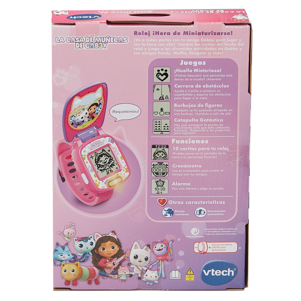 Reloj ¡Hora de Miniaturizarse! La casa de muñecas de Gabby Vtech 5