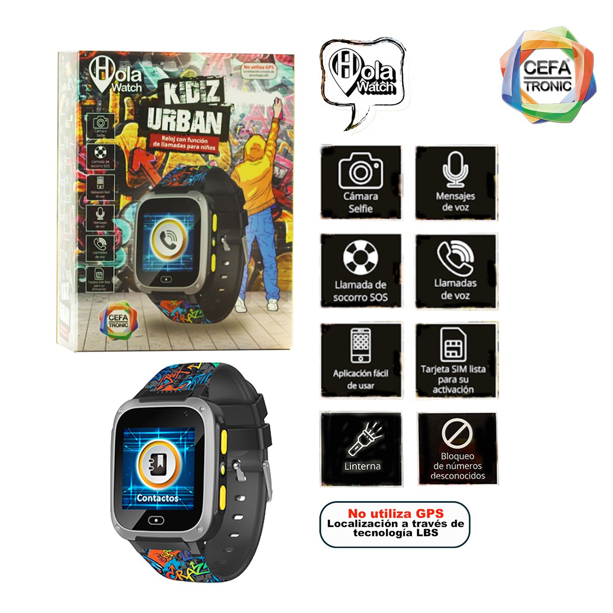 Reloj Inteligente Holawatch "Urban" Black 6
