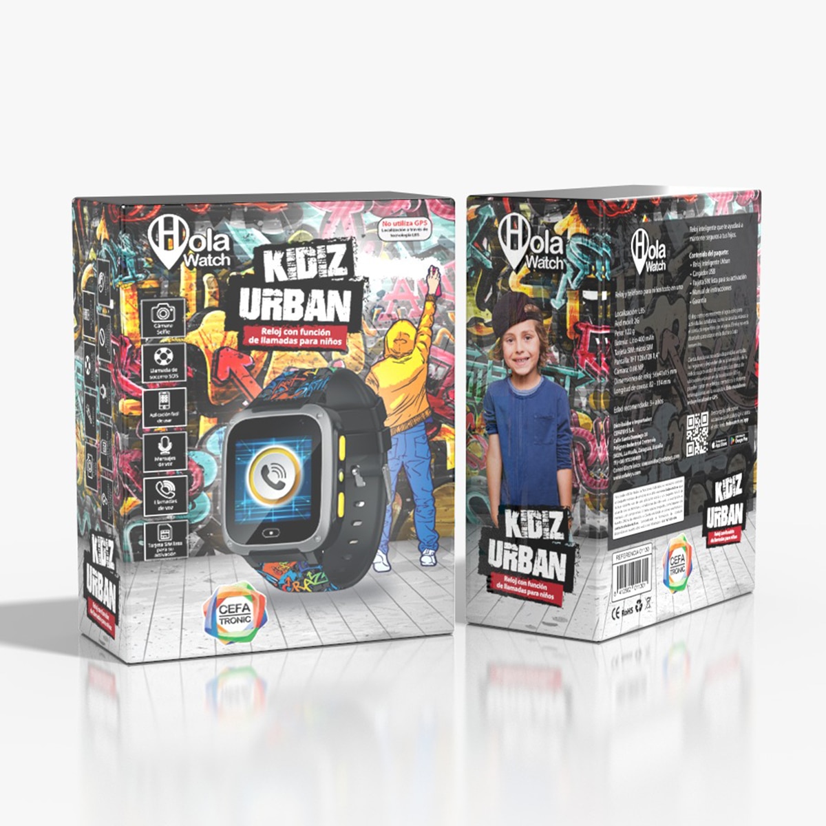 Reloj Inteligente Holawatch "Urban" Black 13
