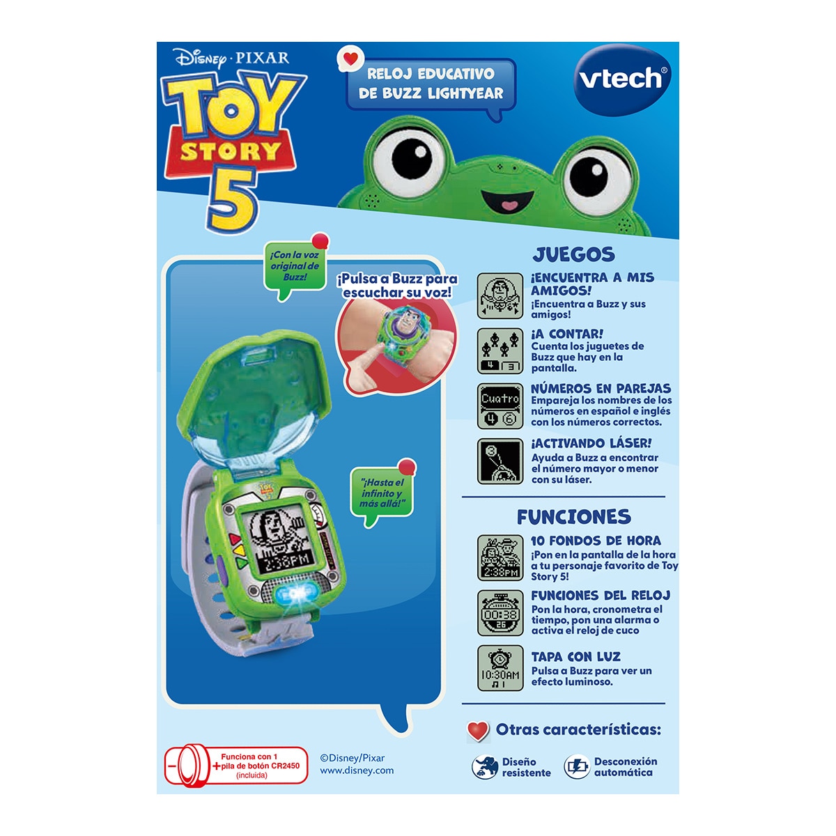 Reloj educativo de Buzz Lightyear 5