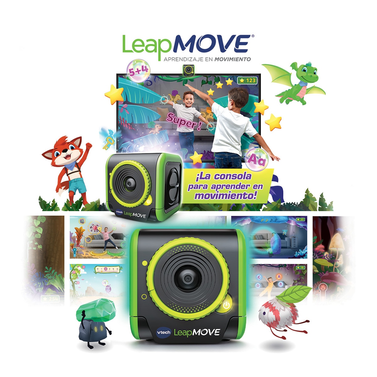 Consola de aprendizaje en movimiento LeapMove Vtech 10