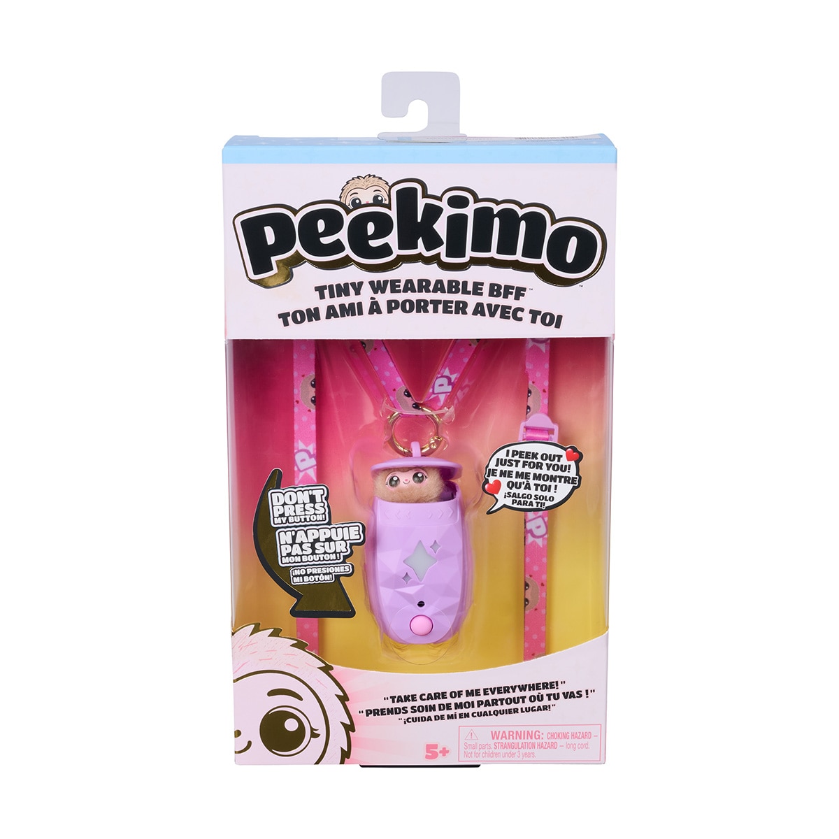 Imagem 0 de Mascote eletrónico Peekimo Lulu roxo, com pilha e acessórios incluídos, da Spin Master