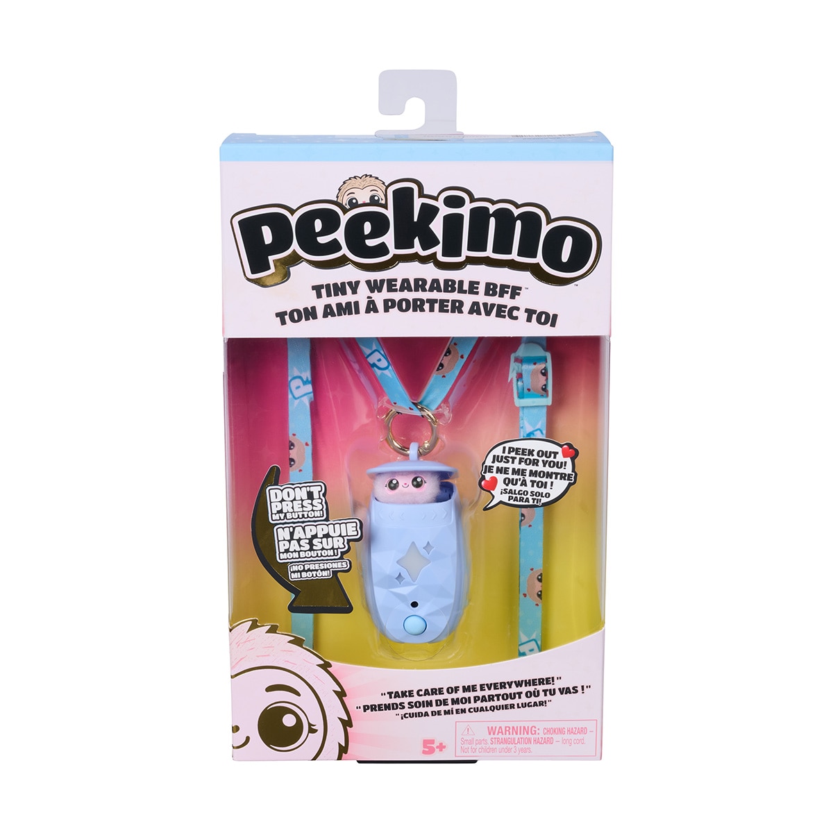 Imagen 0 de Mascota Electrónica Peekimo Azul Boo con pila y accesorios incluidos Spin Master