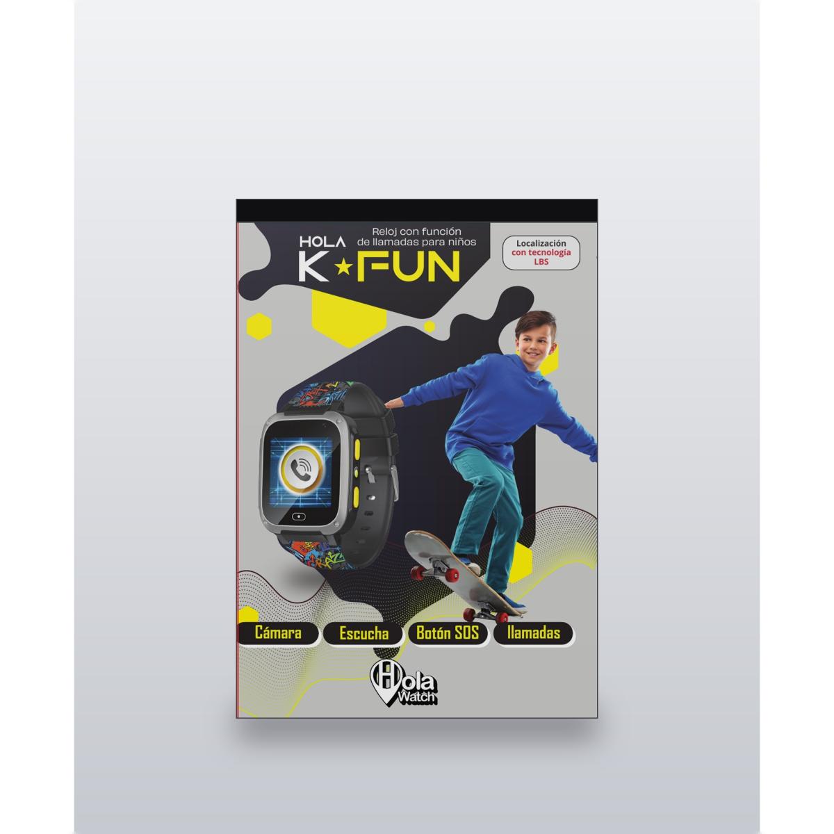 Reloj Inteligente Holawatch K-Fun Negro Cefa Tronic 15