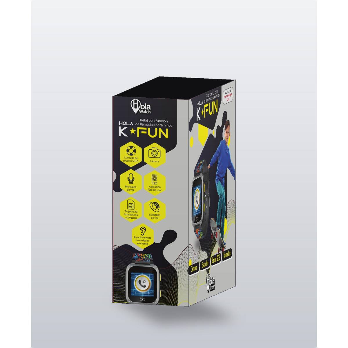 Reloj Inteligente Holawatch K-Fun Negro Cefa Tronic 16