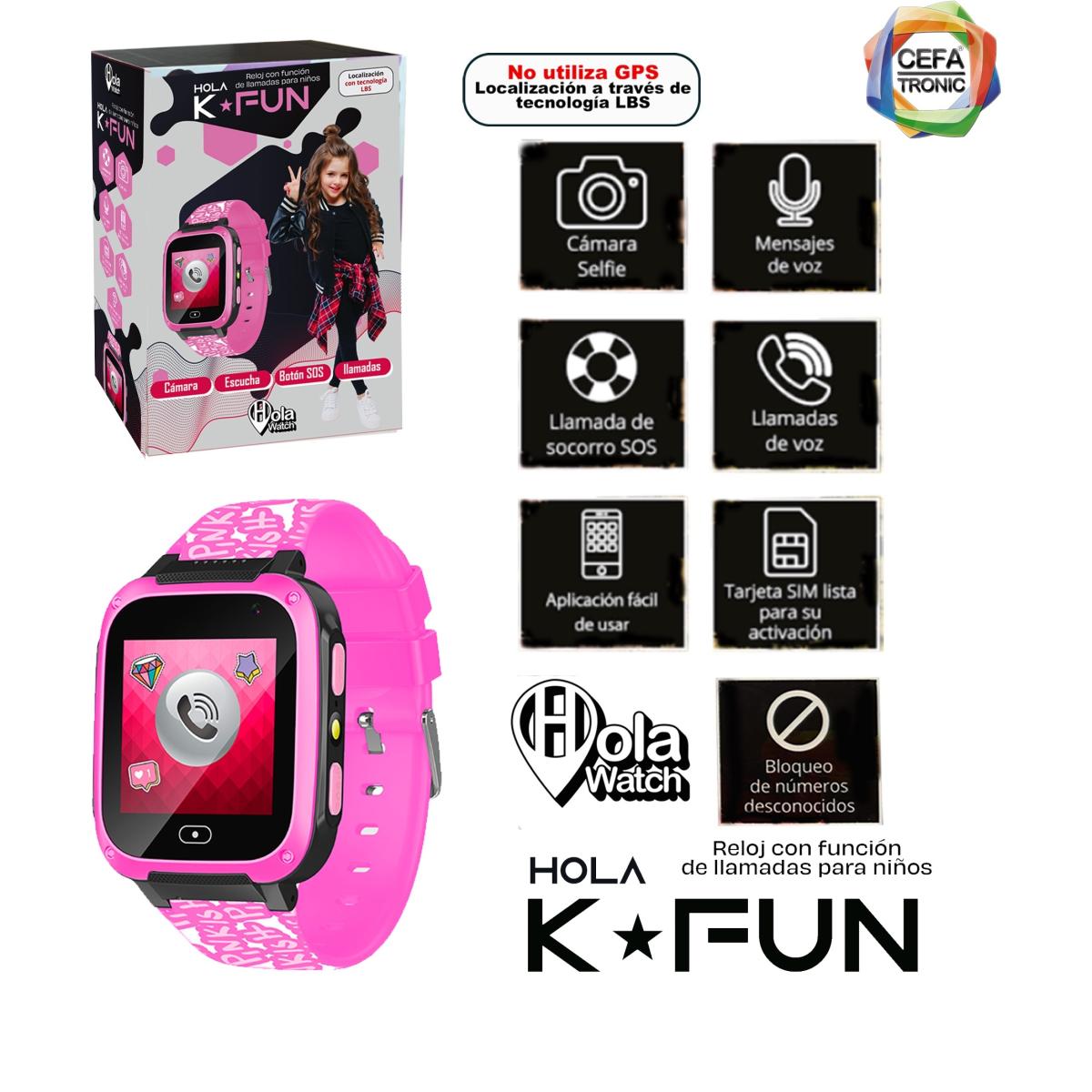 Imagen 8 de Reloj Inteligente Holawatch K-Fun Blanco Y Rosa Cefa Tronic
