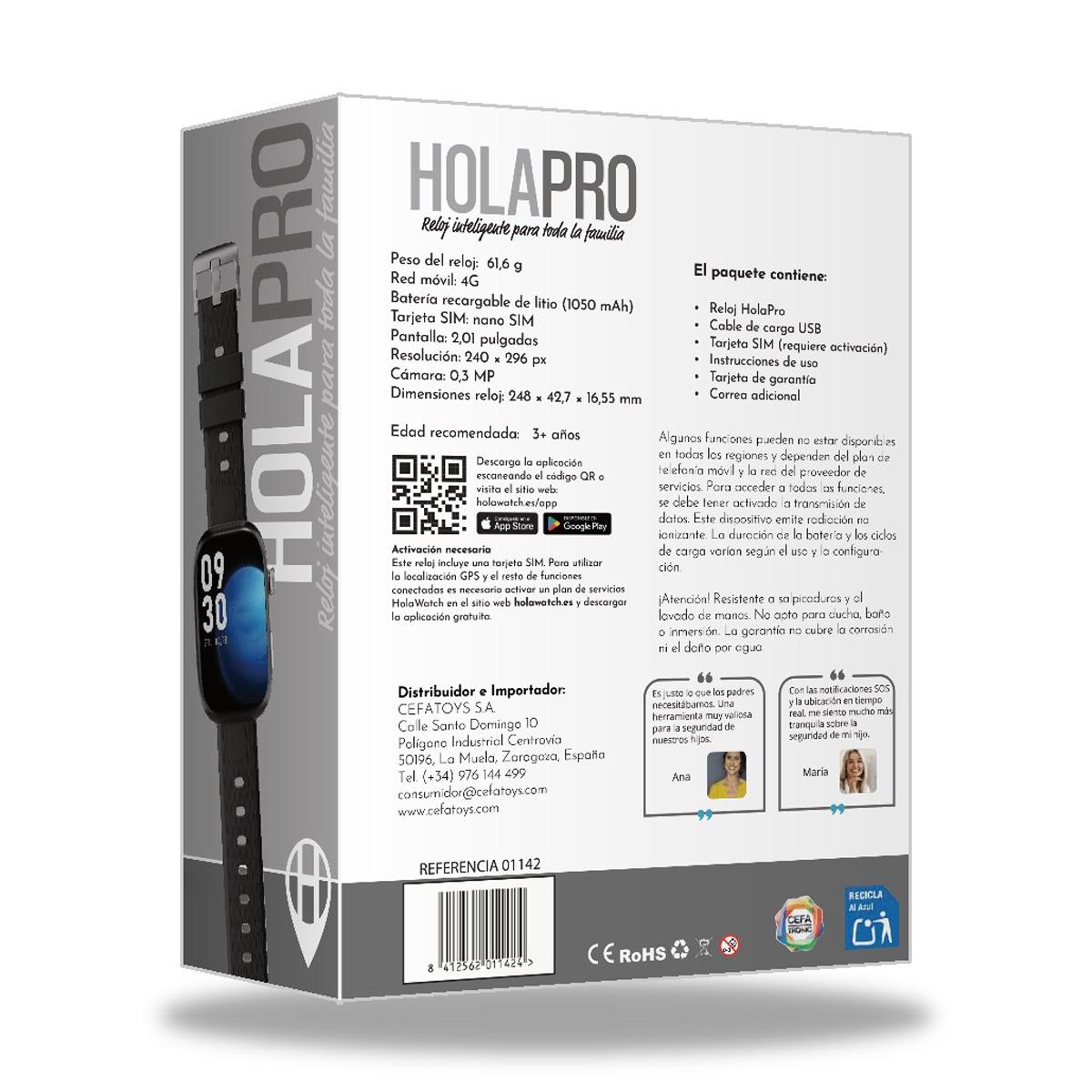 Imagen 17 de Reloj Inteligente Holawatch Pro Negro Cefa Tronic