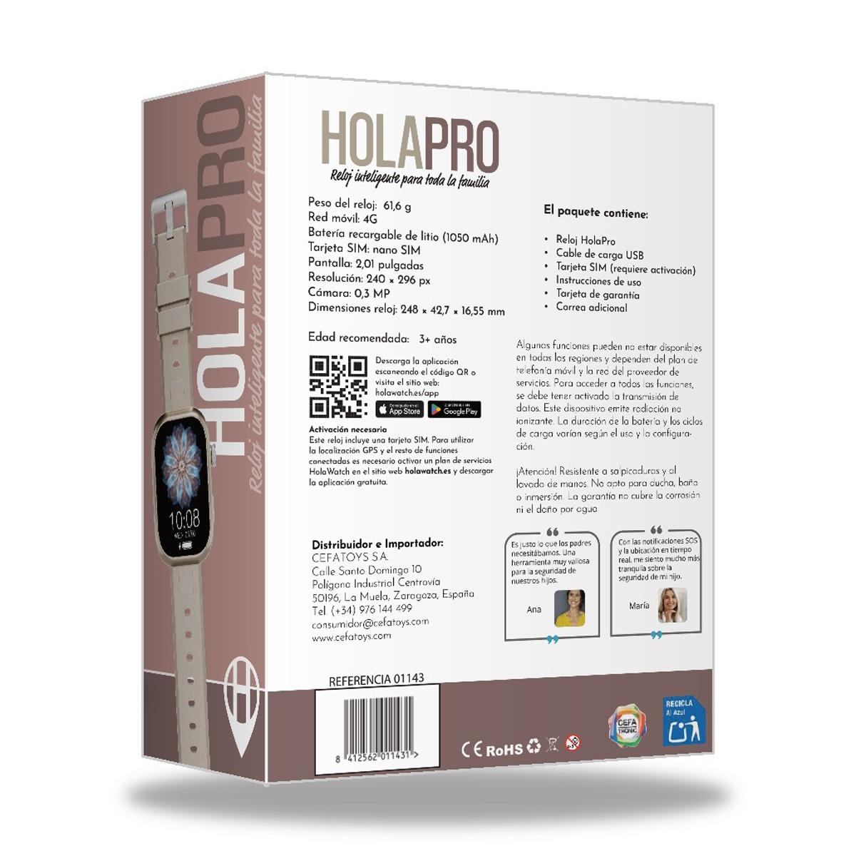 Imagen 15 de Reloj Inteligente Holawatch Pro Dorado Cefa Tronic