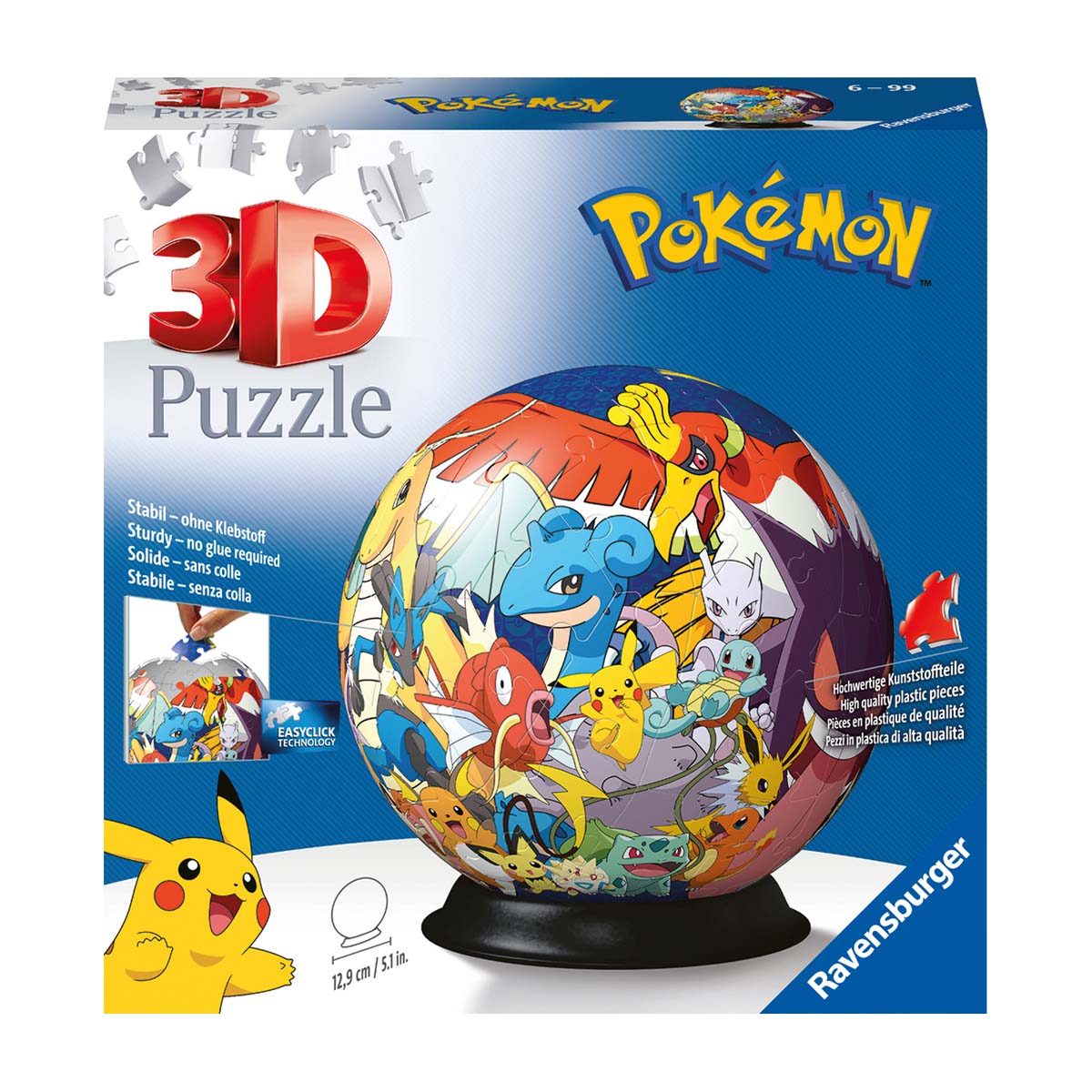 Imagen 0 de Puzzleball 3D 72 piezas Pokemon