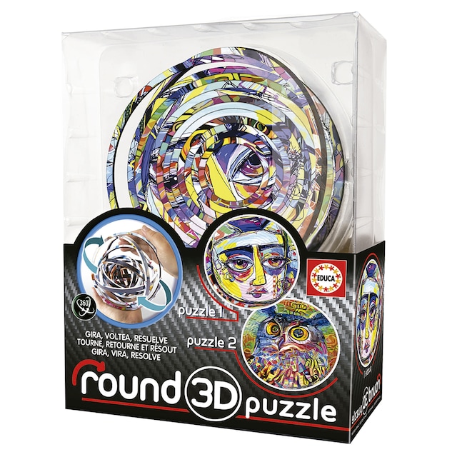 Juego de mesa Round 3D Puzzle Abstract Educa Borras