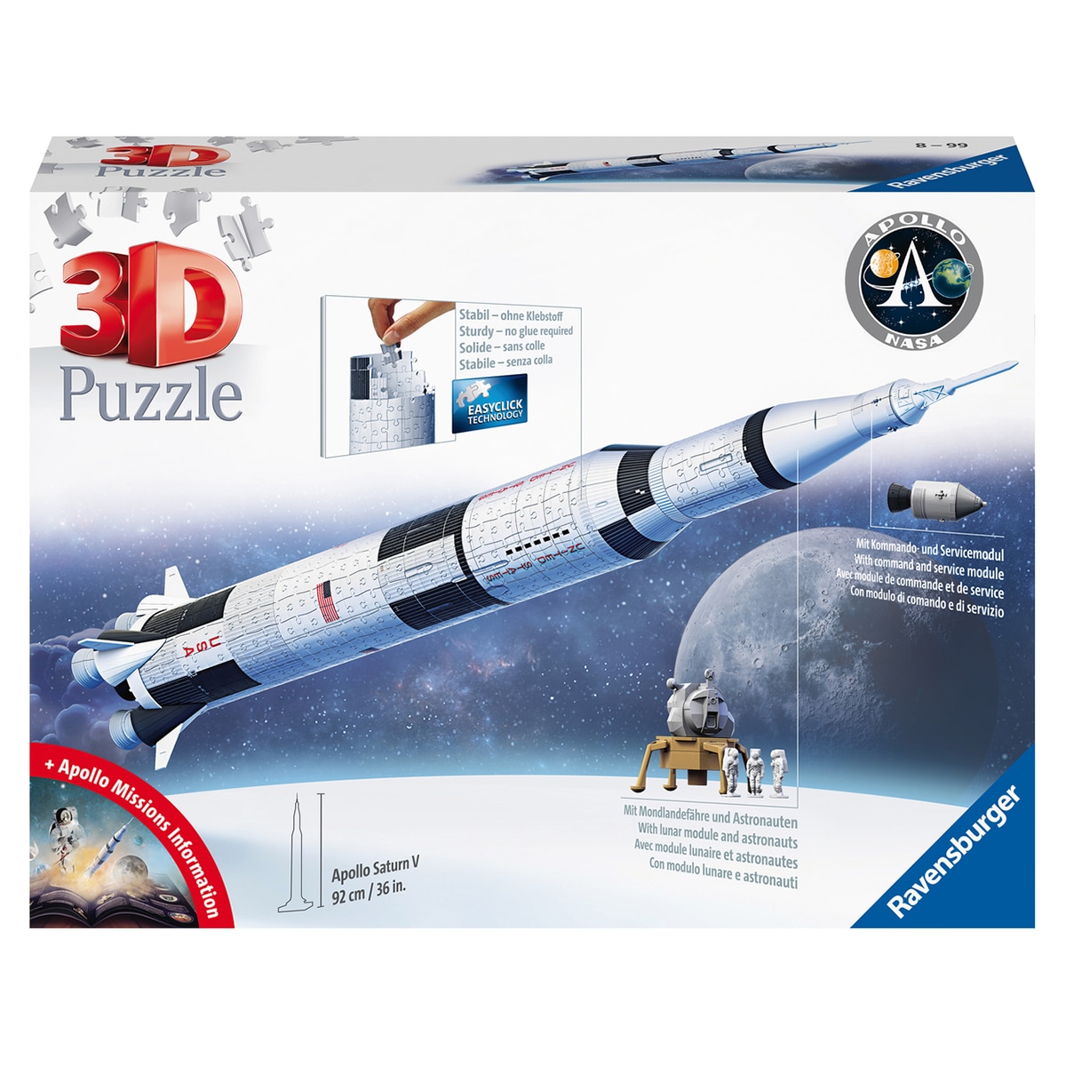Apollo Saturn V Rocket 3D Ravensburger 3