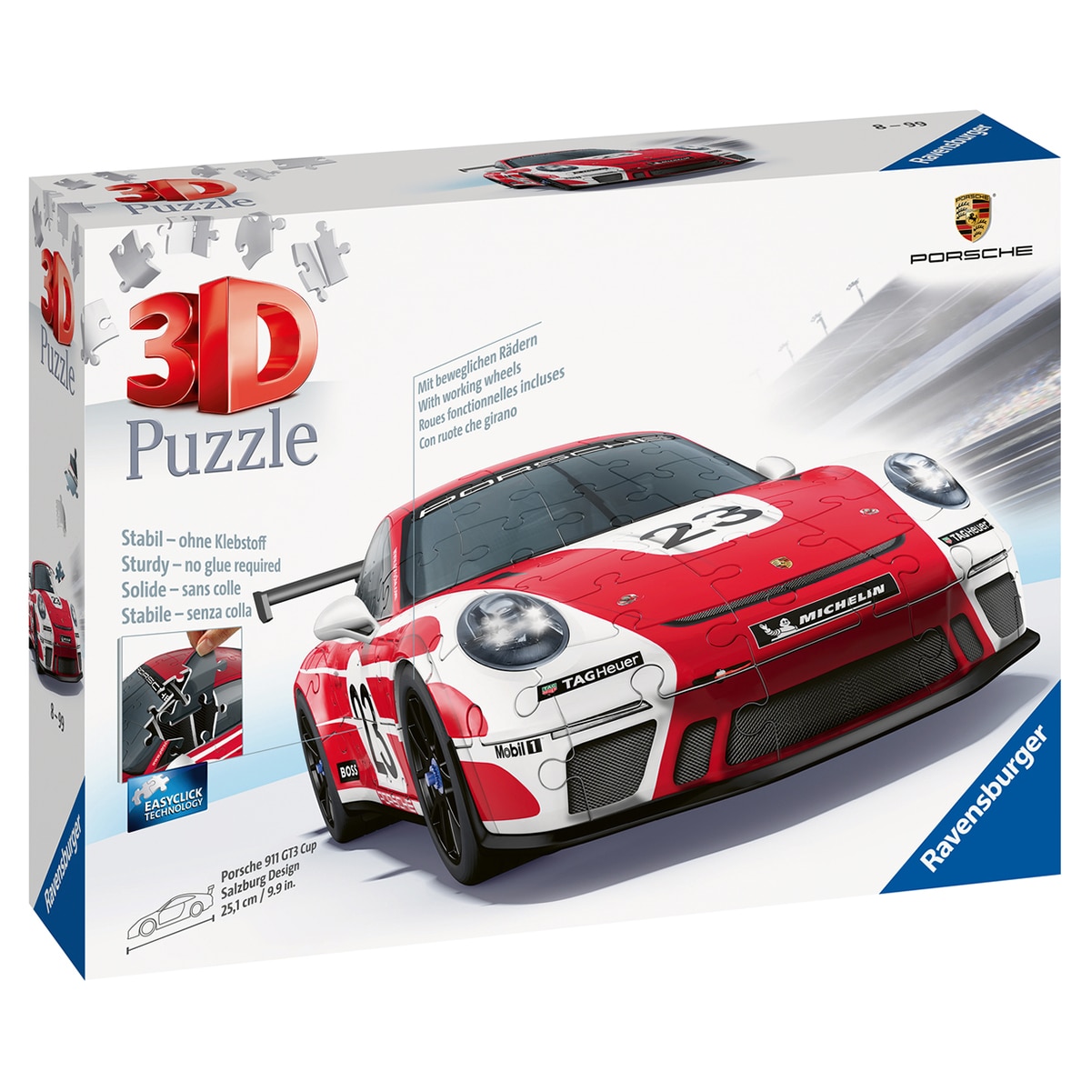Puzzle 3D - Porsche 911 Gt3 Cup Salzburg Ravensburger 2