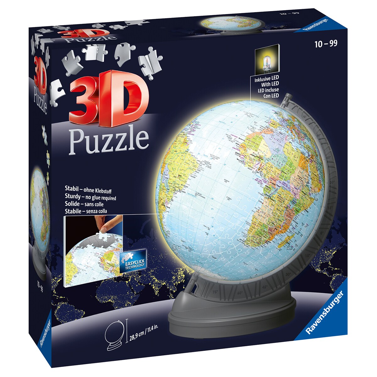 Puzzleball Globo con luz 540 Pzs Ravensburger 2