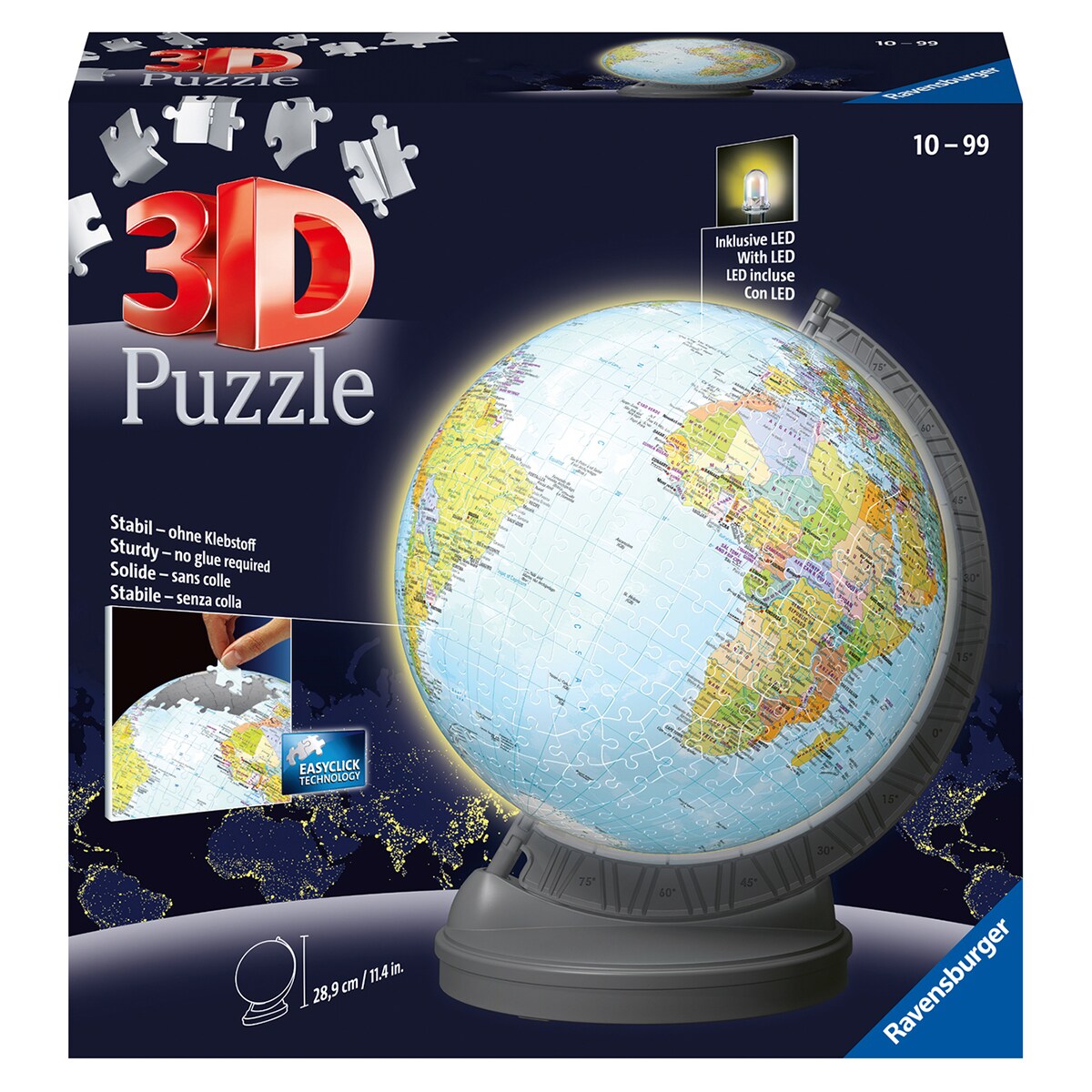 Puzzleball Globo con luz 540 Pzs Ravensburger 3