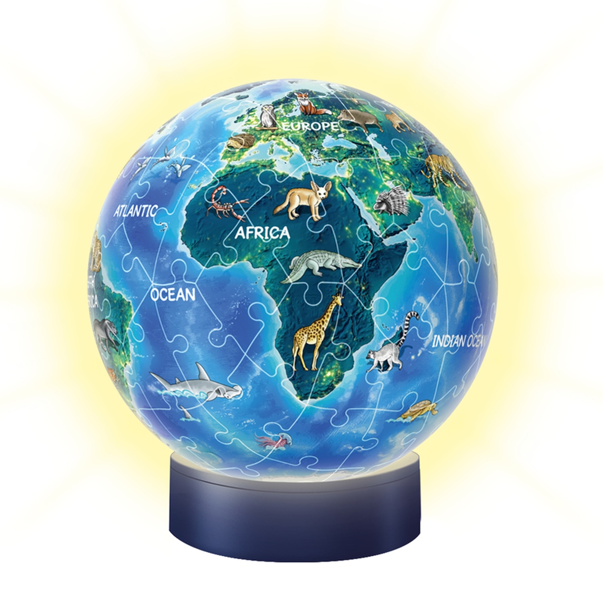 Ravensburger – Puzzleball Globo Infantil con luz 72 Pzs Ravensburger.