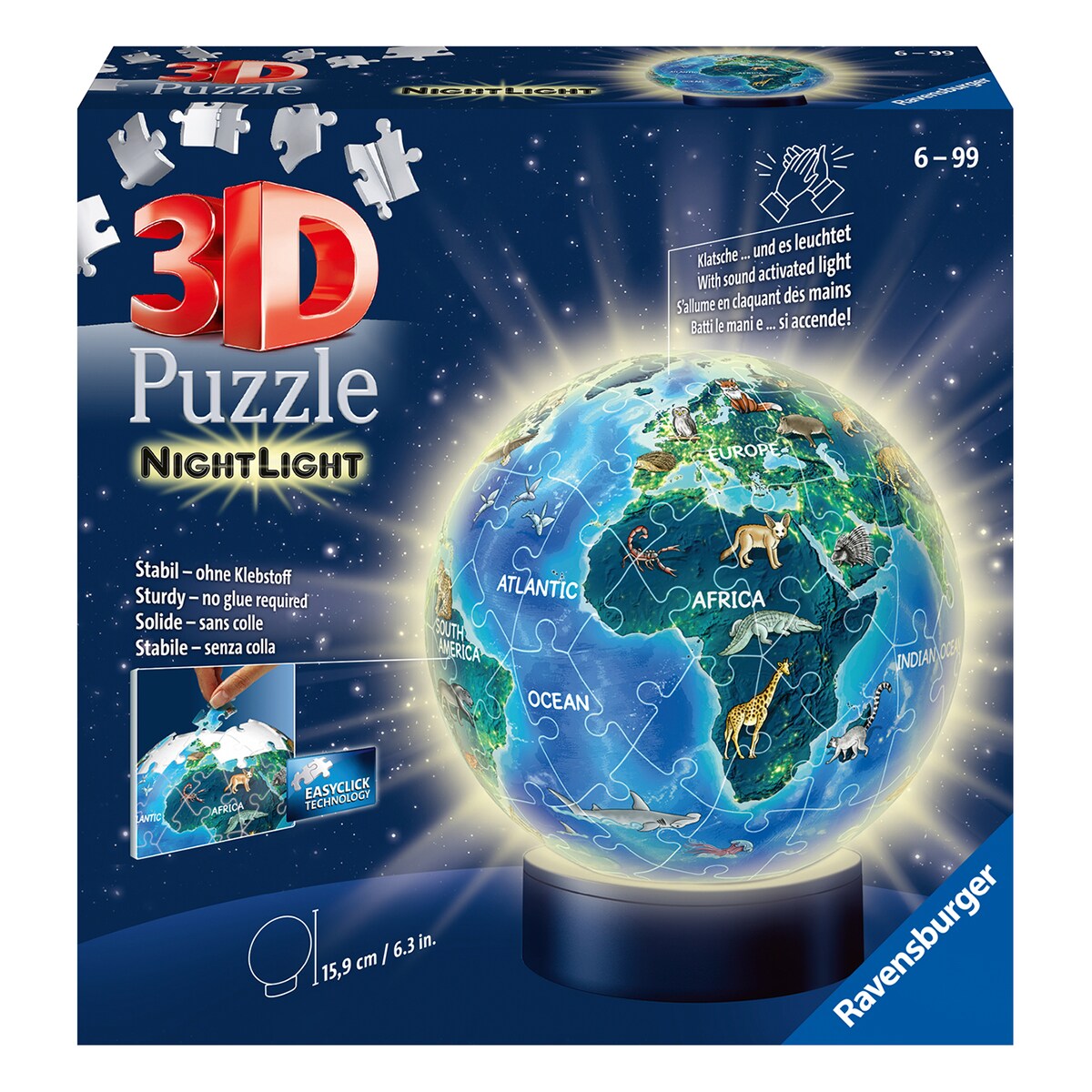 Puzzleball Globo Infantil con luz 72 Pzs Ravensburger - Main Image