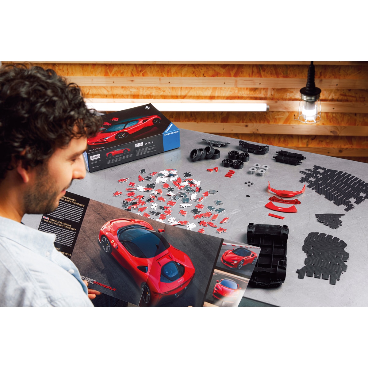 Puzzle 3D - Ferrari Sf90 - Ravensburger 8