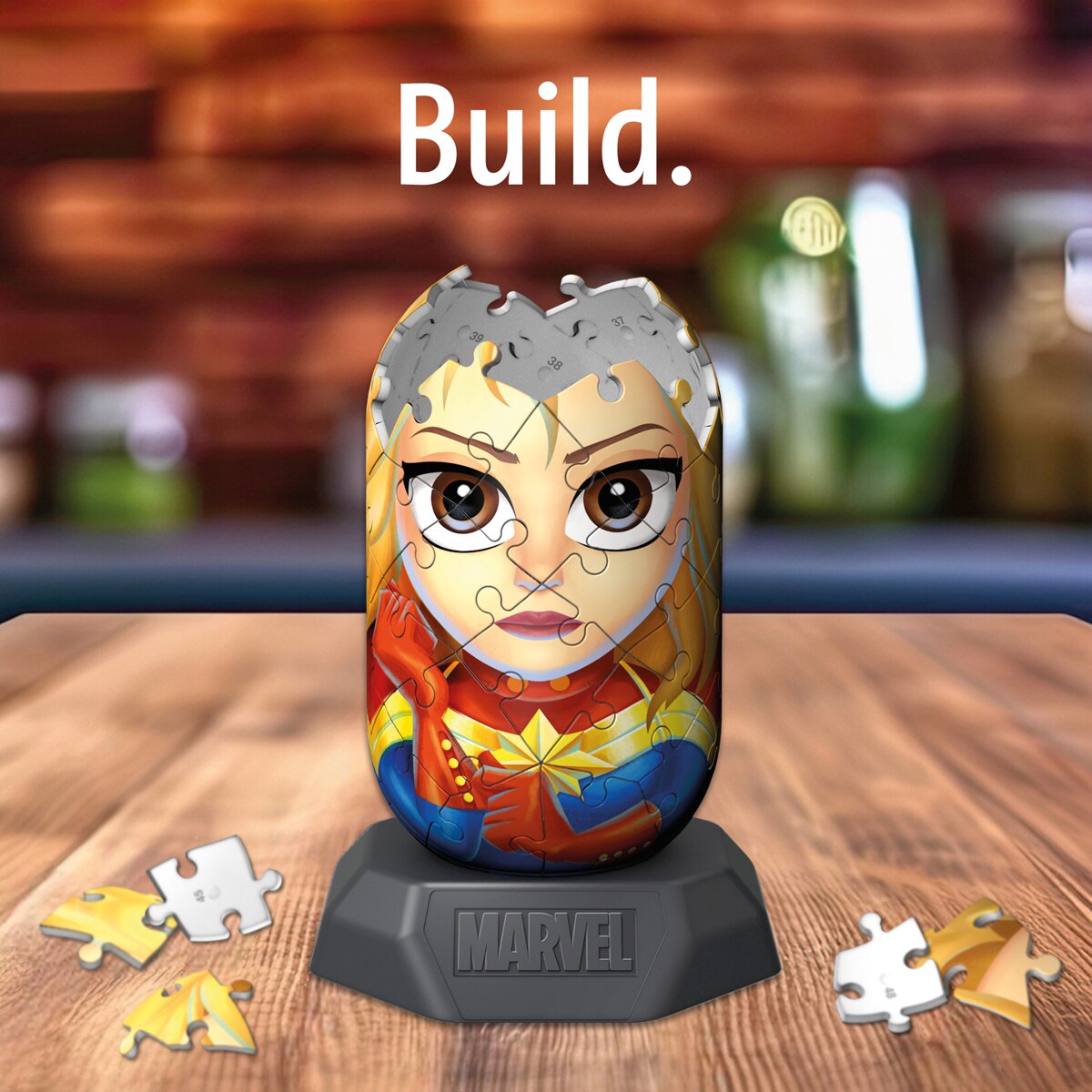 Puzzle 3D Hylkies Marvel: Captain Marvel Ravensburger 4