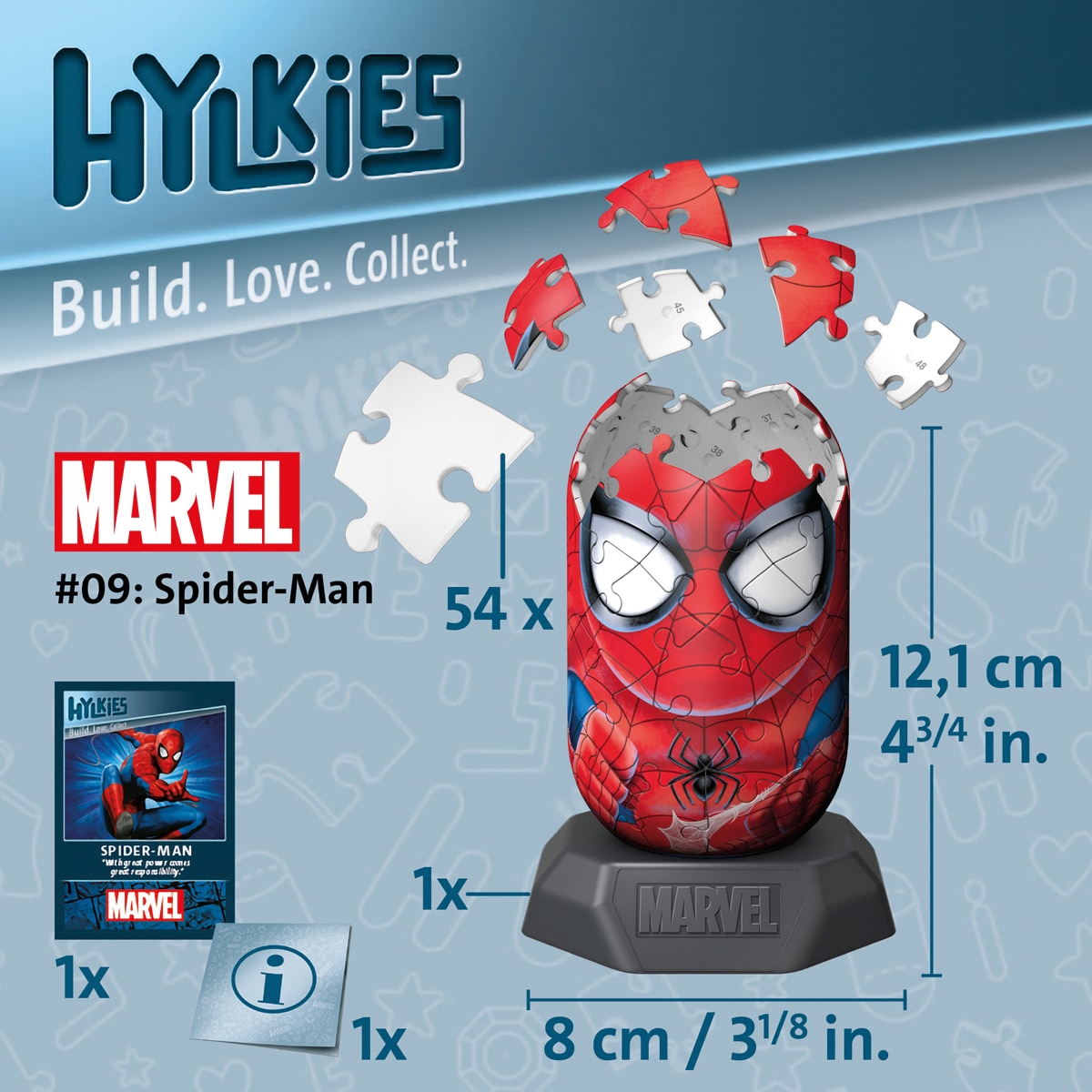 Puzzle 3D Hylkies Marvel: Spiderman Ravensburger 3