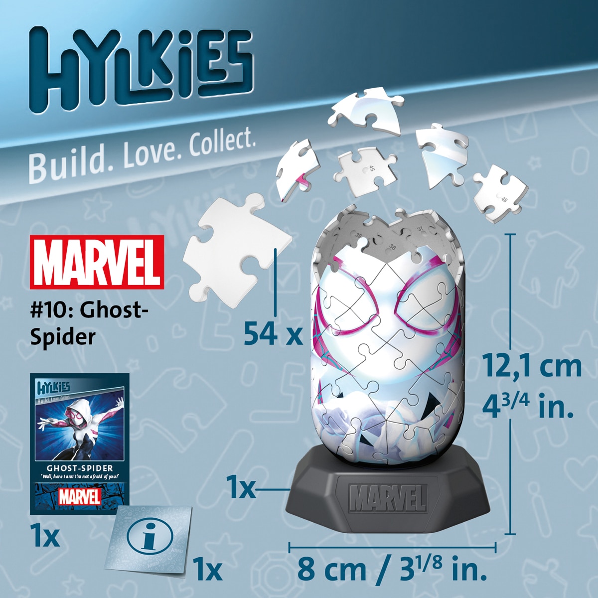 Puzzle 3D Hylkies Marvel: Ghost Spider Ravensburger 3