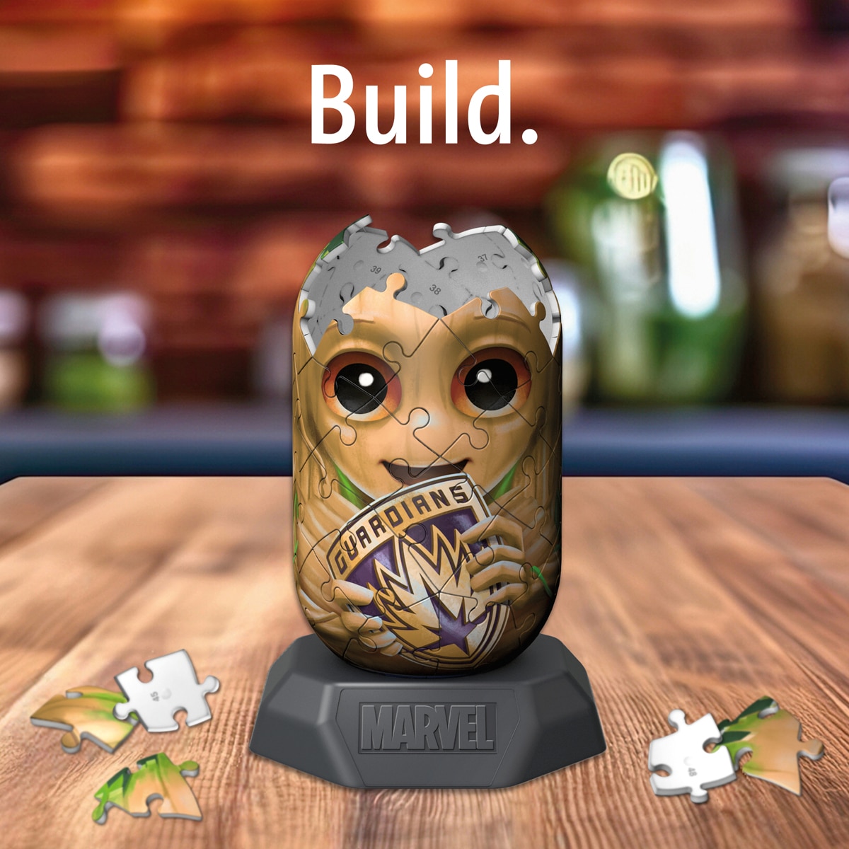 Puzzle 3D Hylkies Marvel: Groot Ravensburger 4