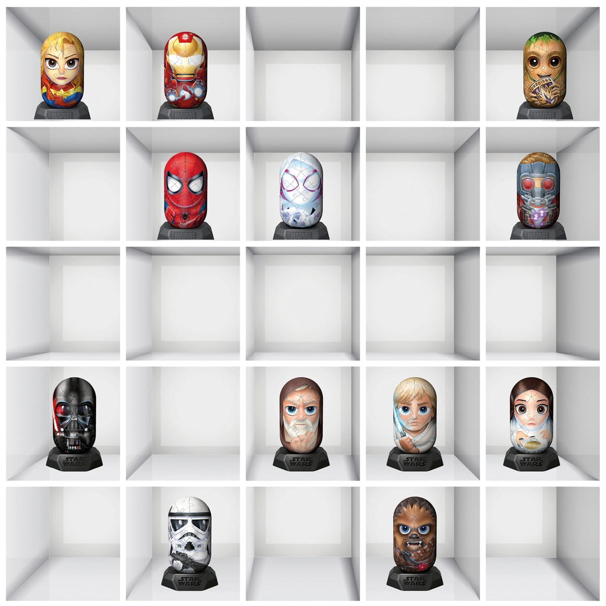 Puzzle 3D Hylkies Marvel: Groot Ravensburger 7
