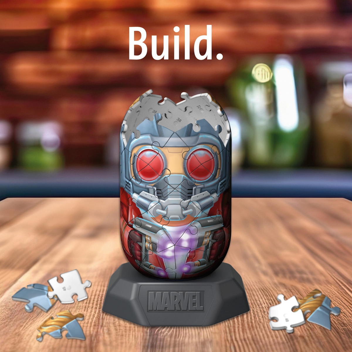 Puzzle 3D Hylkies Marvel: Star Lord Ravensburger 4