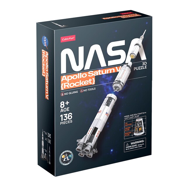 Puzzle 3D Cohete Saturno V
