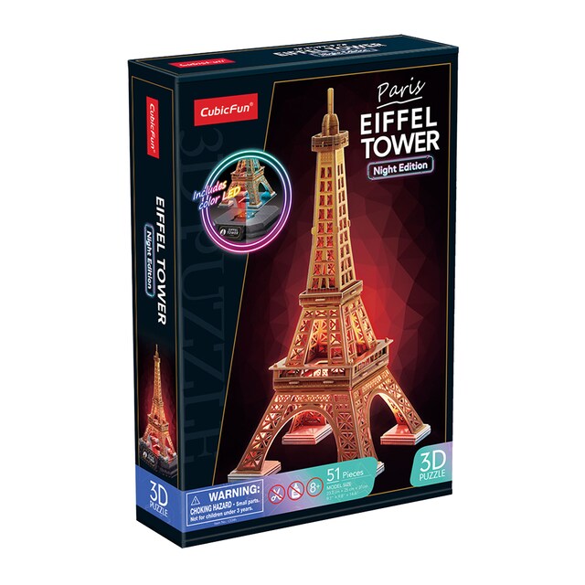 Puzzle 3D Night Edition Torre Eiffel