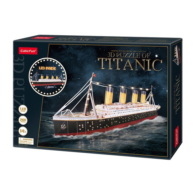Puzzle 3D Titanic con LED