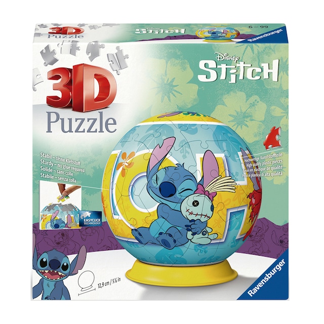 Puzzleball 3D 72 Pzs Stitch Ravensburguer