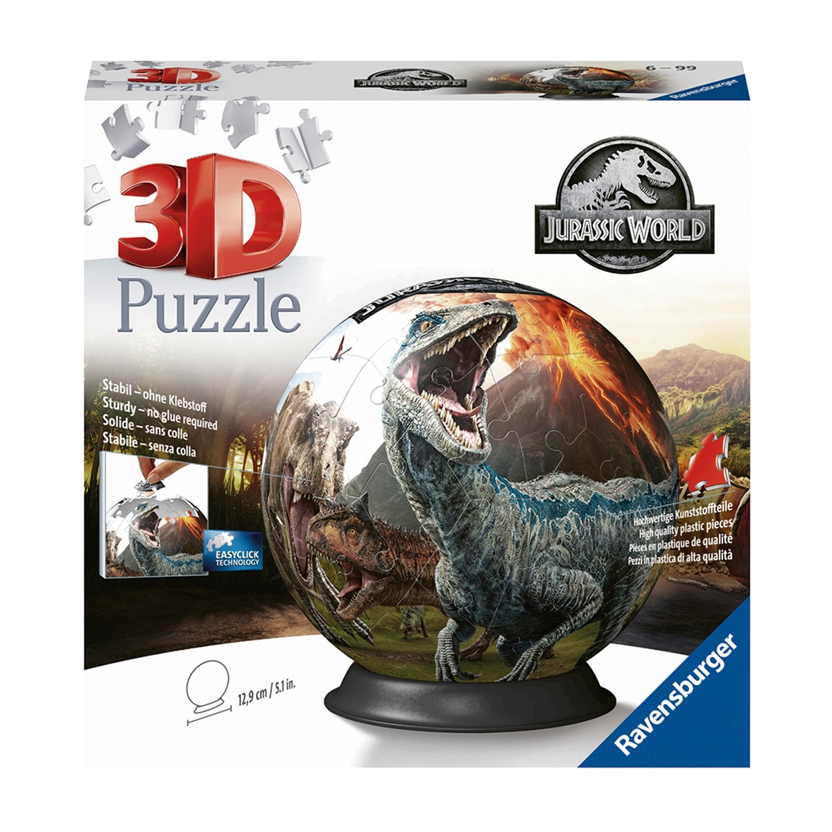 Imagen 0 de Puzzleball 3D 72 Pzs Jurassic World Ravensburguer